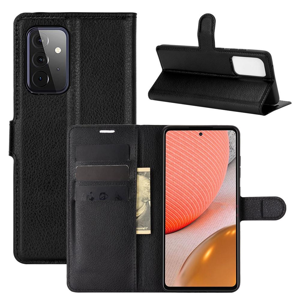 Samsung Galaxy A72 5G Wallet Book Cover Black