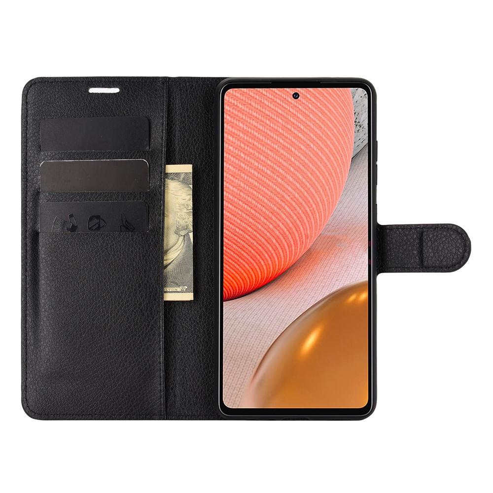 Samsung Galaxy A72 5G Wallet Book Cover Black