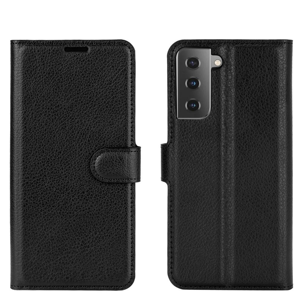 Samsung Galaxy S21 Wallet Book Cover Black