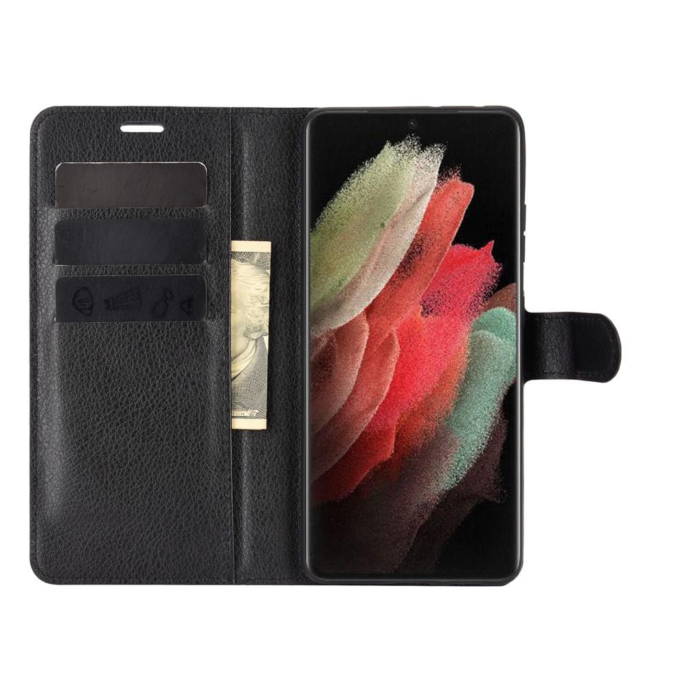 Samsung Galaxy S21 Ultra Wallet Book Cover Black