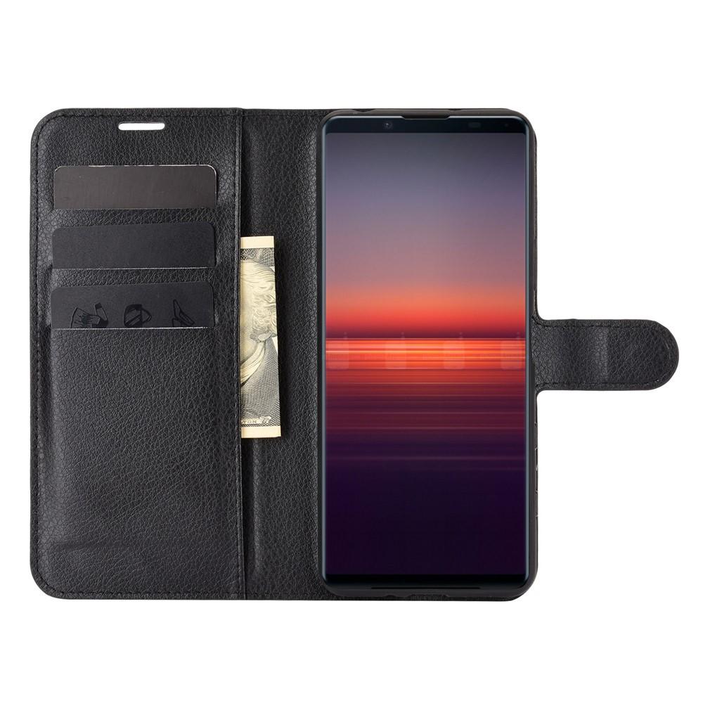 Sony Xperia 5 II Wallet Book Cover Black