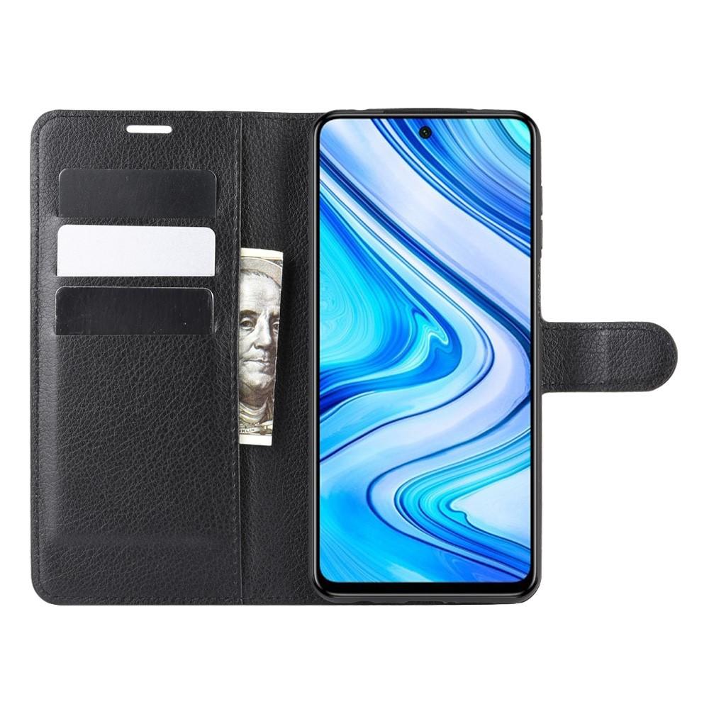 Xiaomi Redmi Note 9 Pro/9S Wallet Book Cover Black