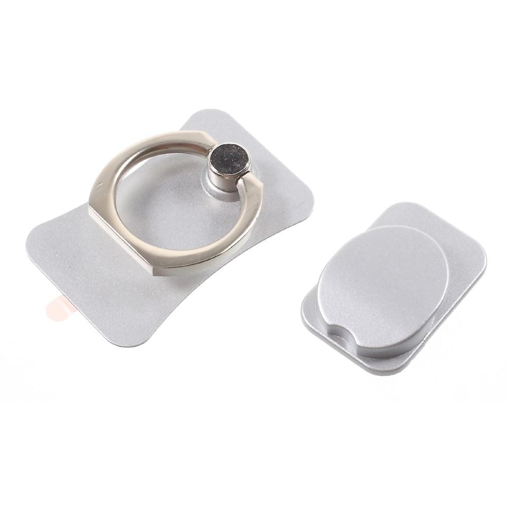 Mobile Phone Stand & Mobile Phone Ring Silver