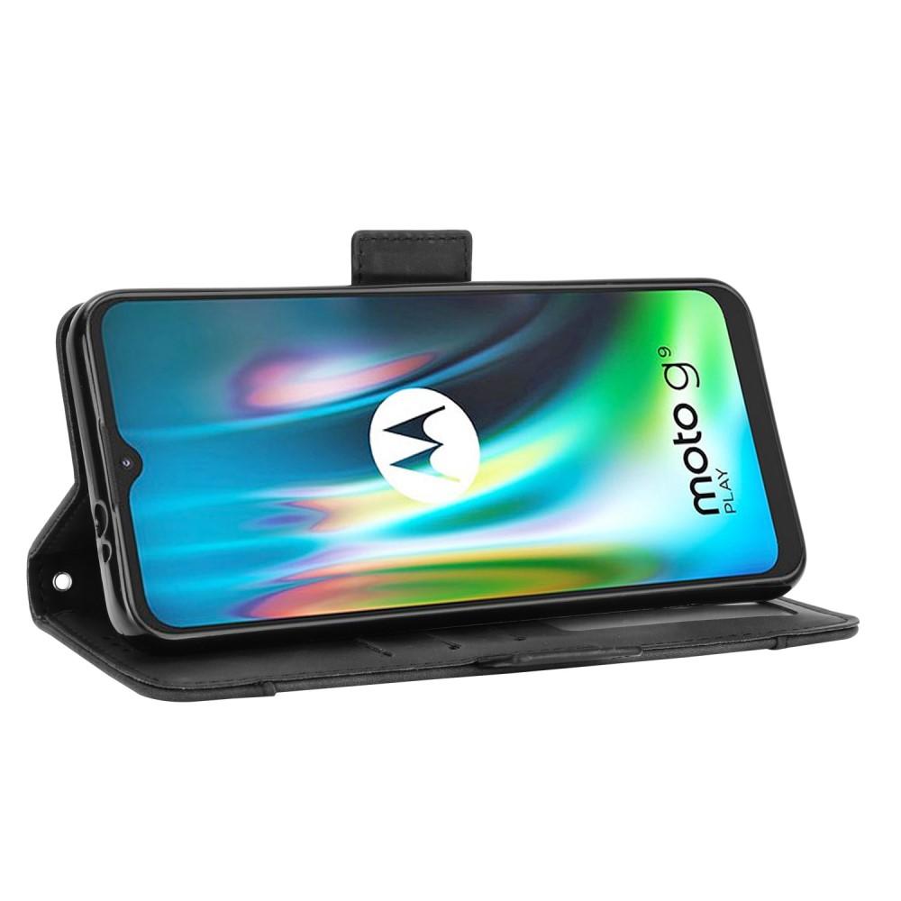Motorola Moto E7 Plus Multi Wallet Case Black