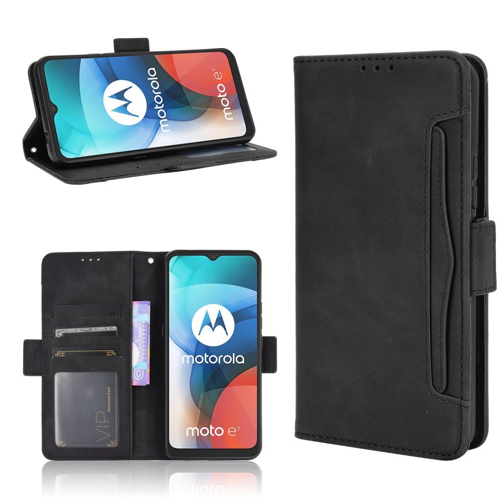 Motorola Moto E7 Multi Wallet Case Black