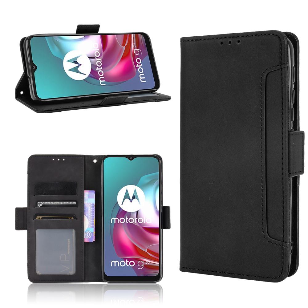 Motorola Moto G10/G20/G30 Multi Wallet Case Black