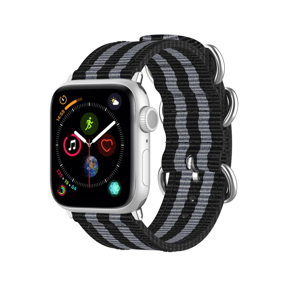 Apple Watch 45mm Series 7 Nato Strap Black/Grey