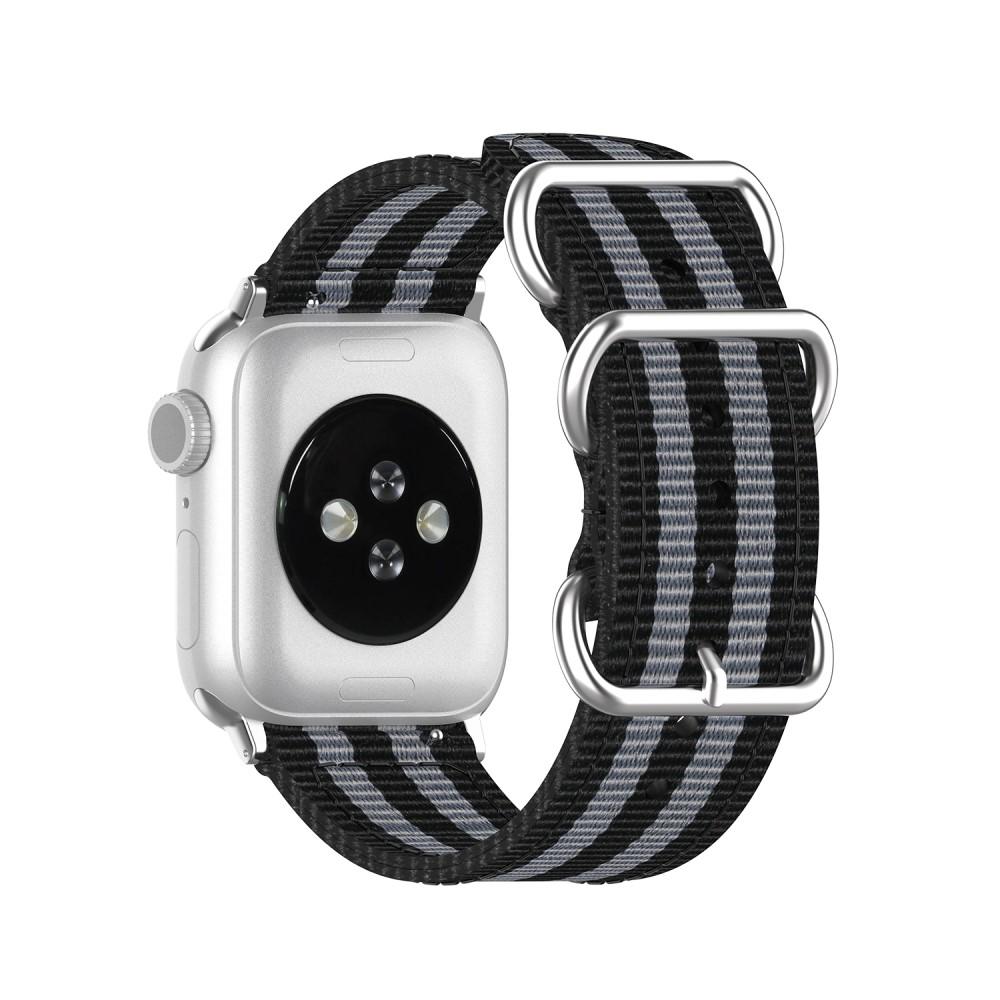 Apple Watch 44mm Nato Strap Black/Grey