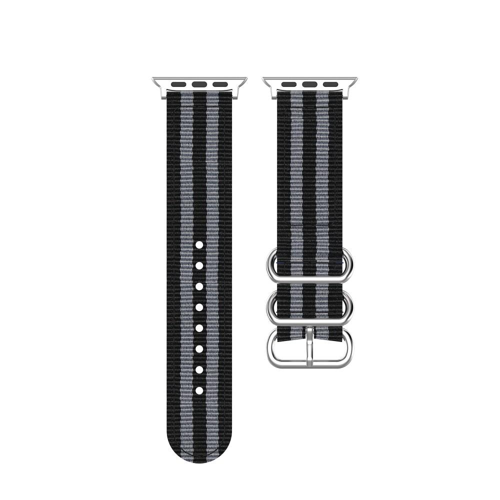 Apple Watch 45mm Series 8 Nato Strap Black/Grey