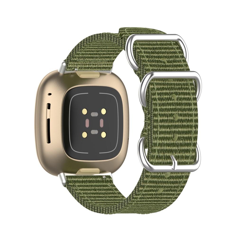 Fitbit Versa 3/Sense Nato Strap Green