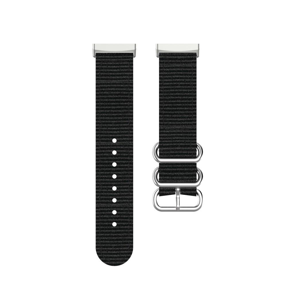 Fitbit Versa 3/Sense Nato Strap Black