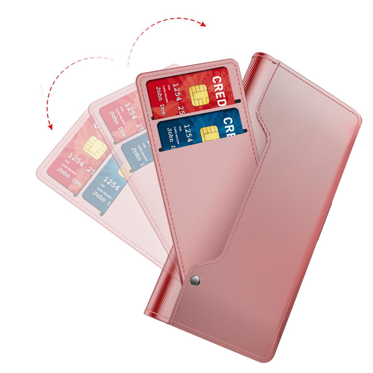 Samsung Galaxy S21 Wallet Case Mirror Pink Gold