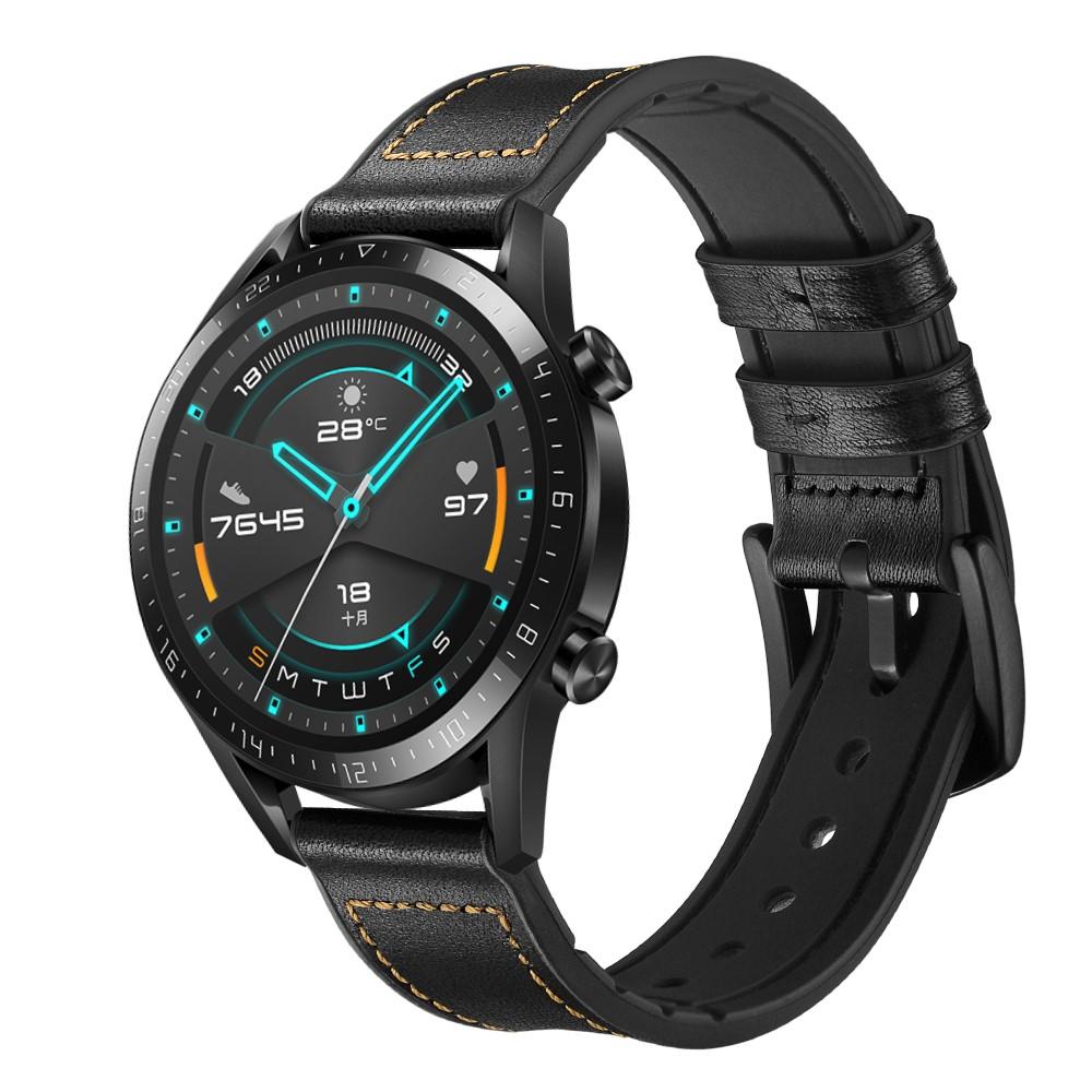 Huawei Watch GT 2 Pro/GT 2 46mm/GT 2e Premium Leather Band Black