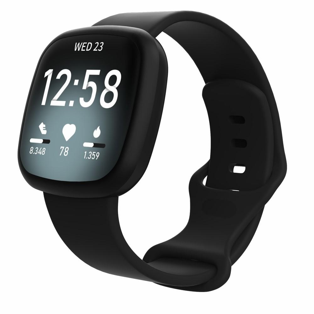 Fitbit Versa 3/Sense Silicone Band Black