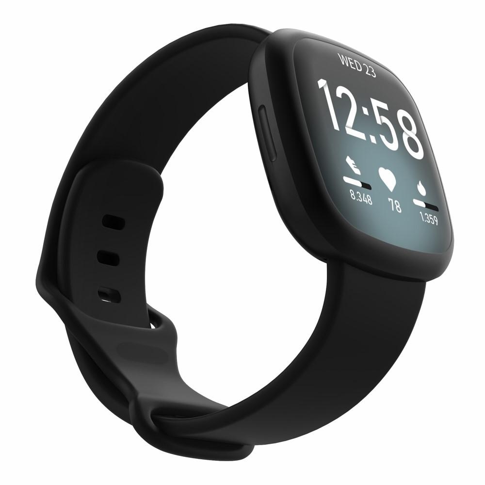 Fitbit Versa 3/Sense Silicone Band Black