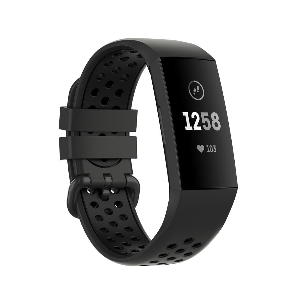 Fitbit Charge 3/4 Sport Silicone Band Dark Grey