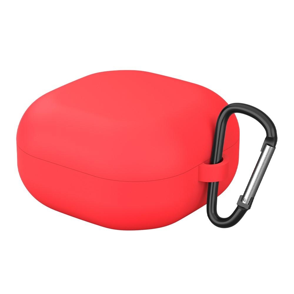 Silicone Cover with Carabiner Samsung Galaxy Buds FE Red