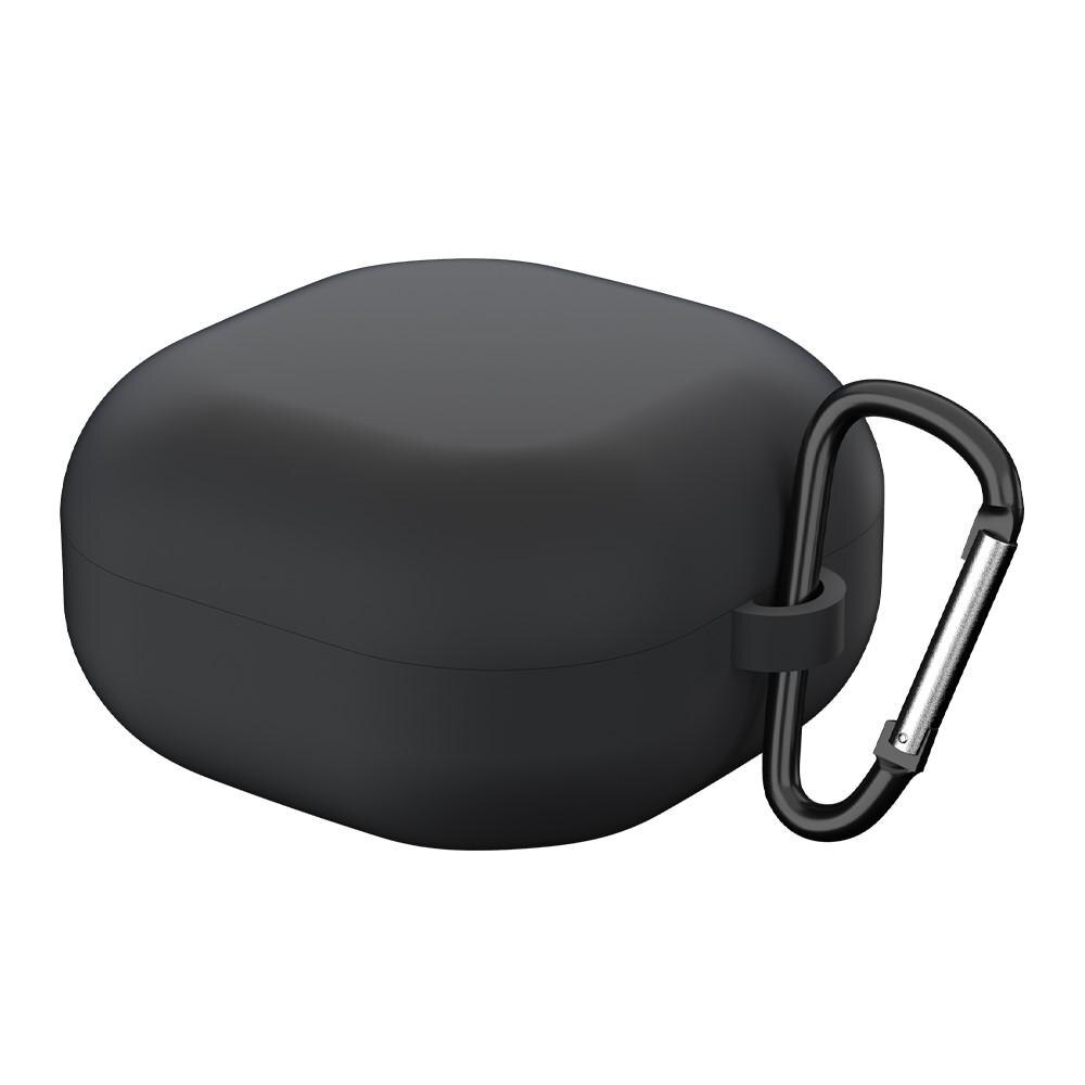 Silicone Cover with Carabiner Samsung Galaxy Buds 2/Live/Pro Black