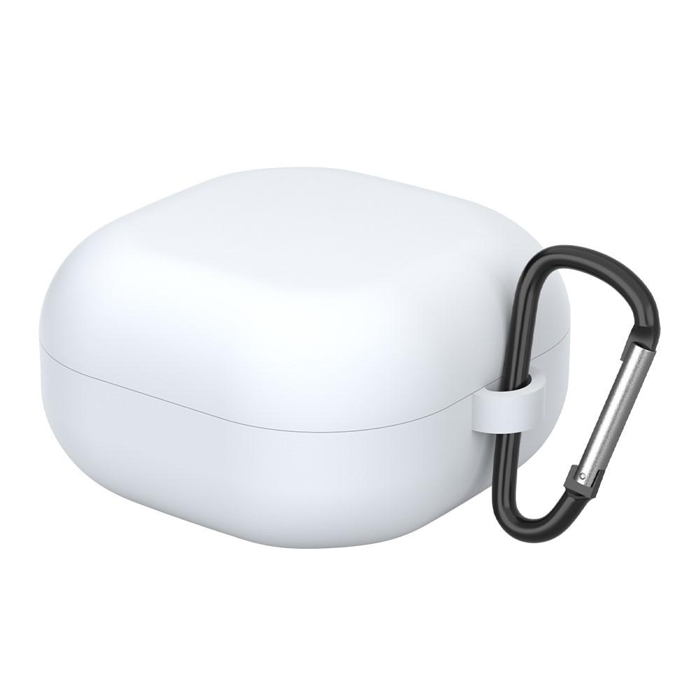 Silicone Cover with Carabiner Samsung Galaxy Buds 2/Live/Pro White