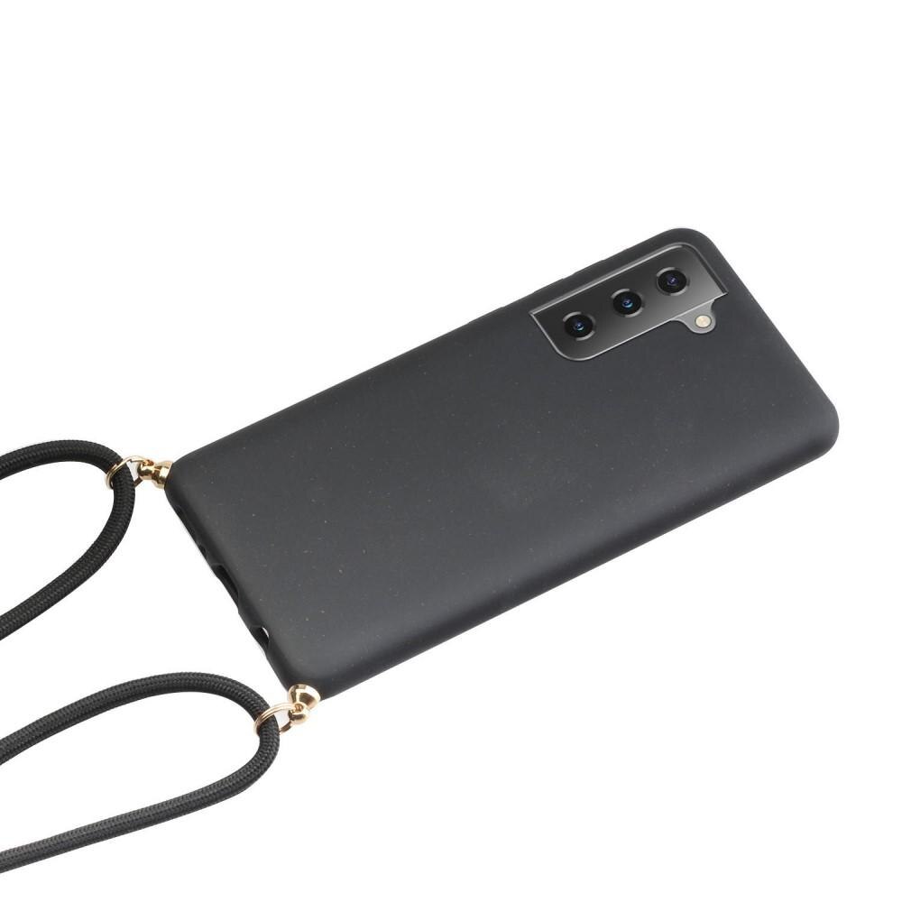 Samsung Galaxy S21 Cover Neck Strap Black