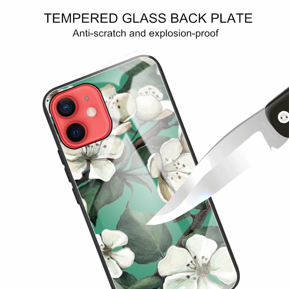 iPhone 11 Tempered Glass Case Flowers