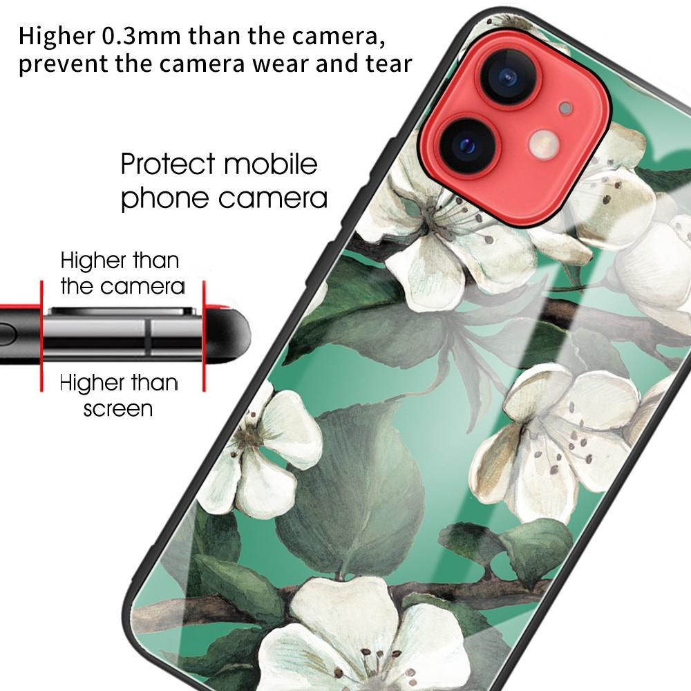 iPhone 11 Tempered Glass Case Flowers