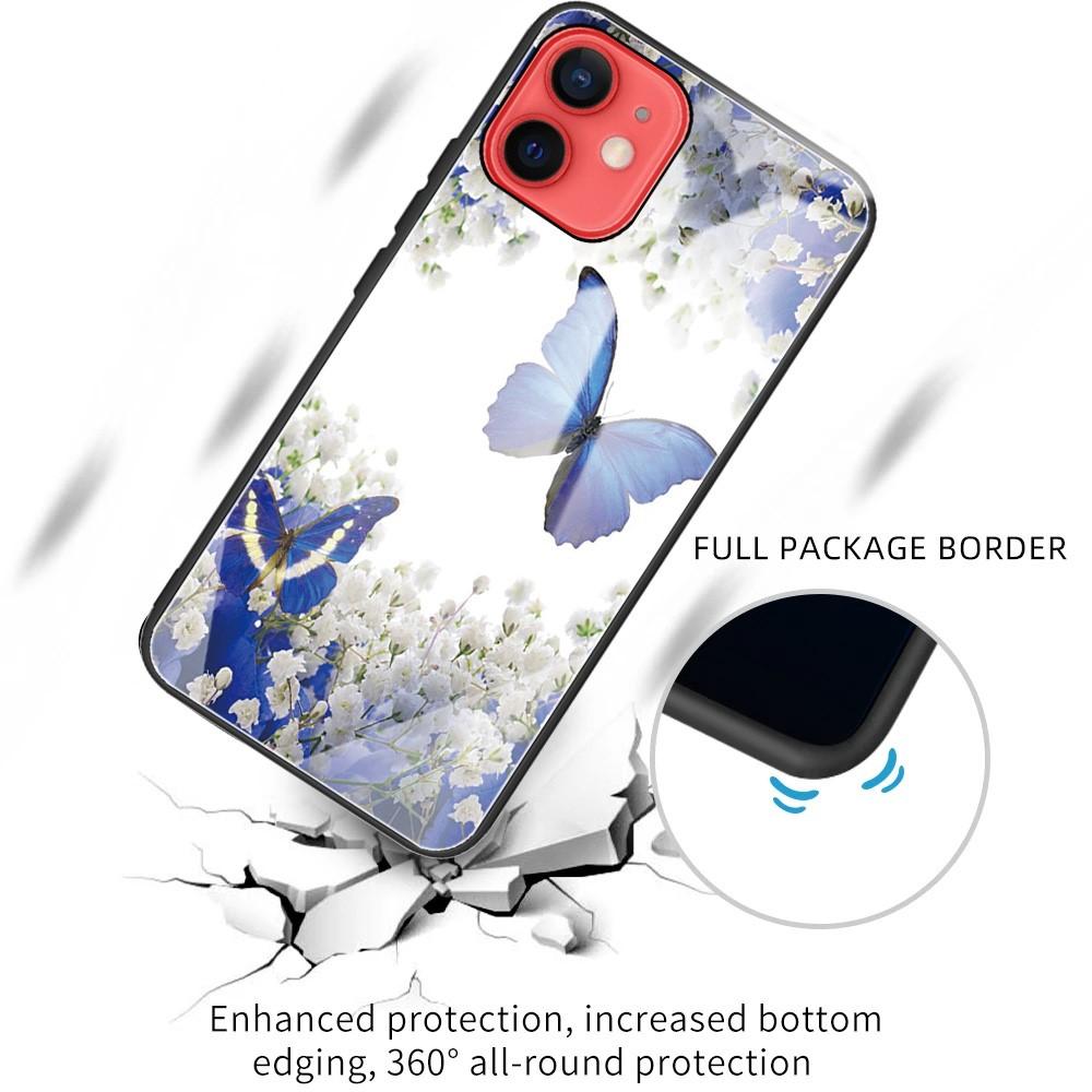 iPhone 11 Tempered Glass Case Butterflies