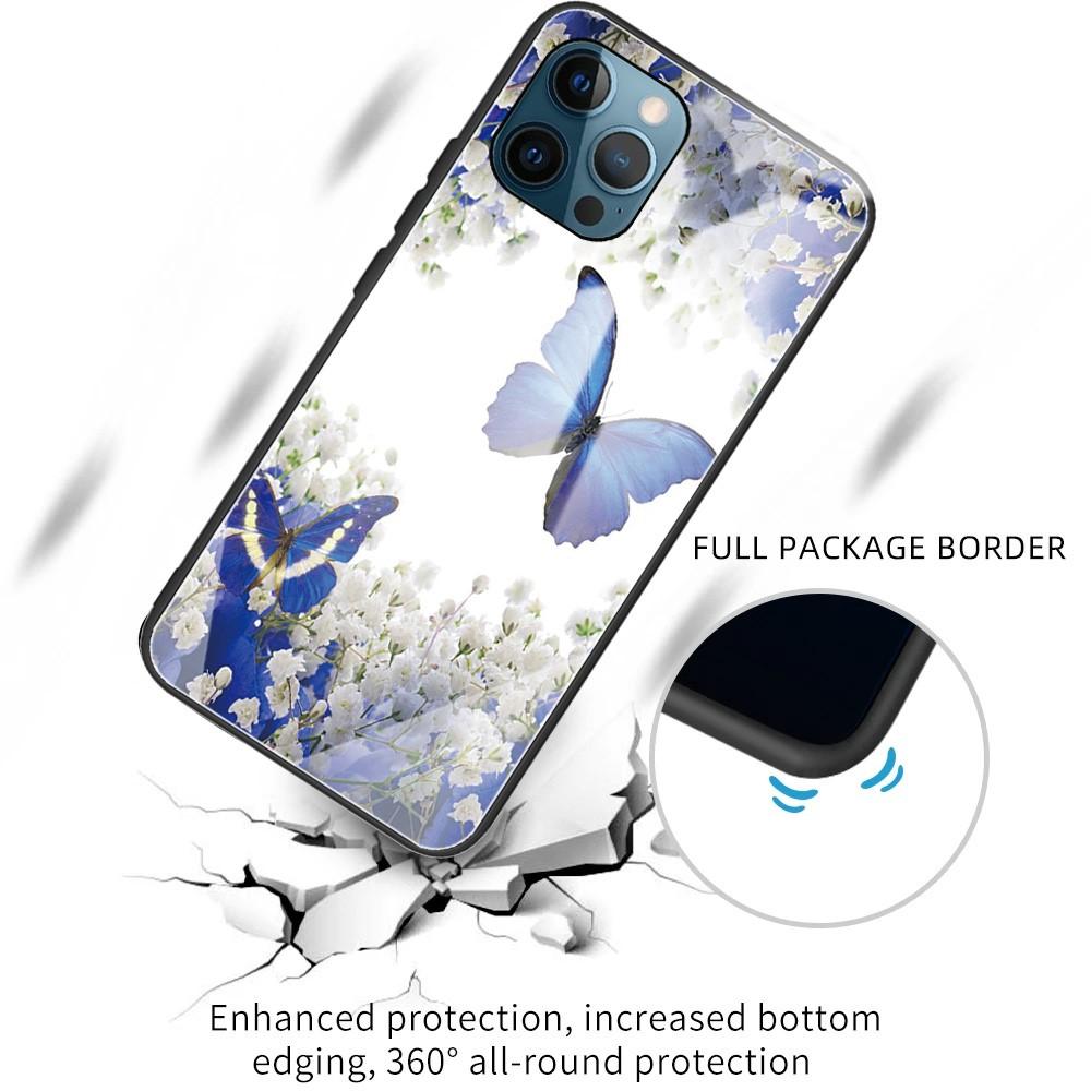 iPhone 12/12 Pro Tempered Glass Case Butterflies