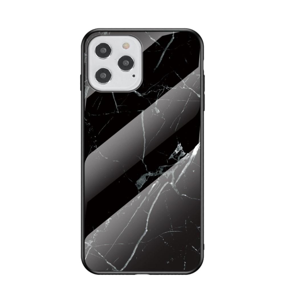 iPhone 12/12 Pro Tempered Glass Case Black Marble