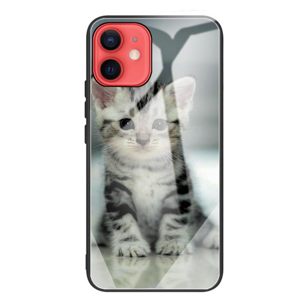 iPhone 12 Mini Tempered Glass Case Kitten