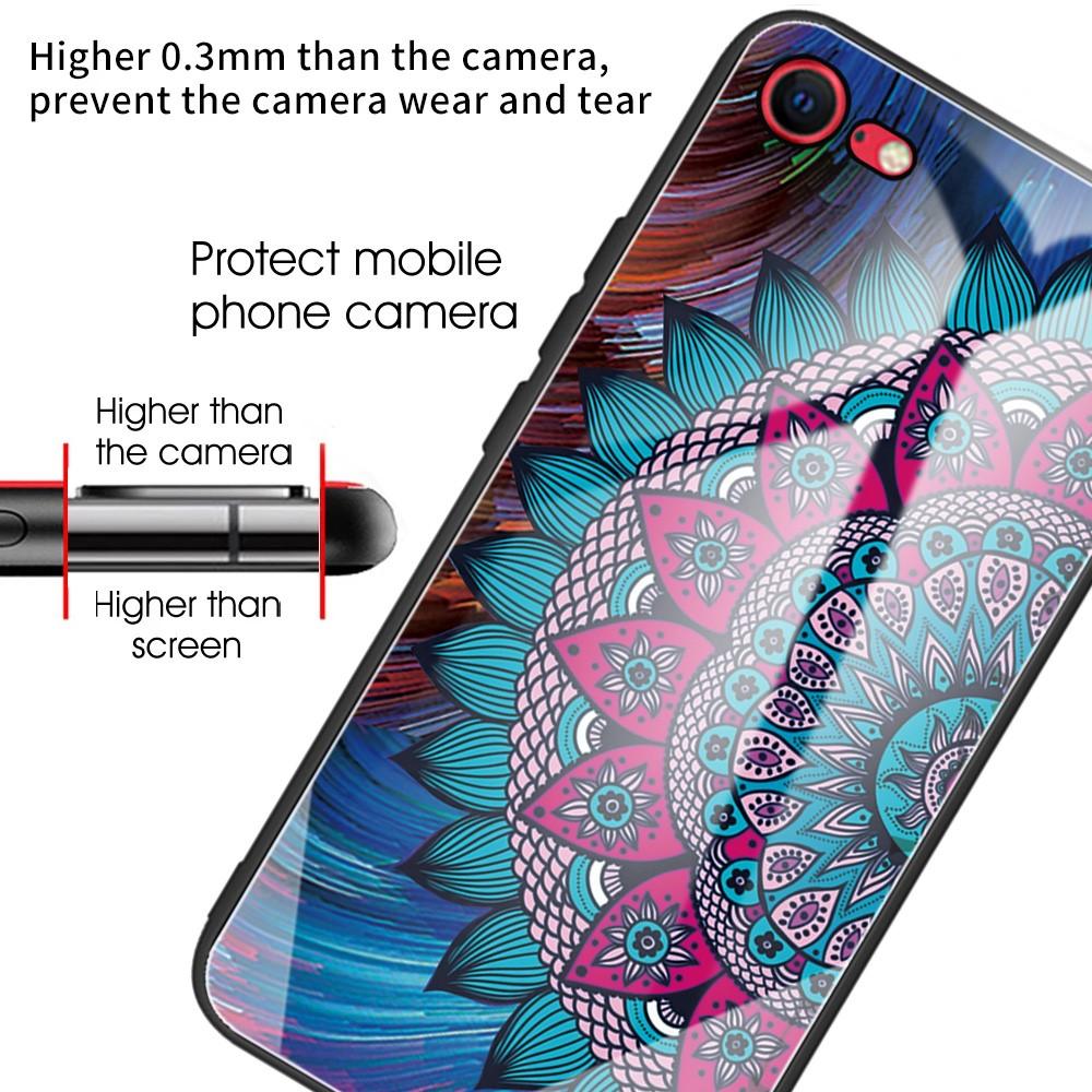 iPhone 7/8/SE Tempered Glass Case Mandala