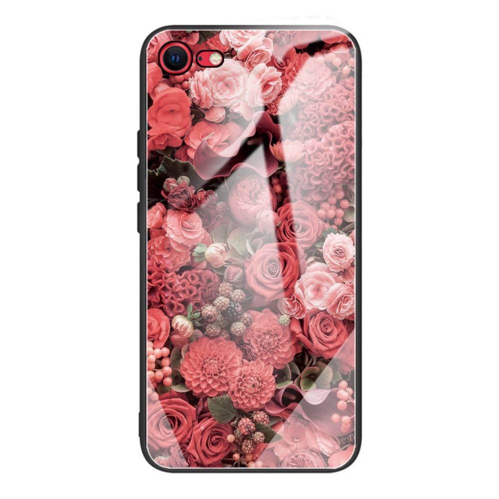 iPhone 7/8/SE Tempered Glass Case Roses