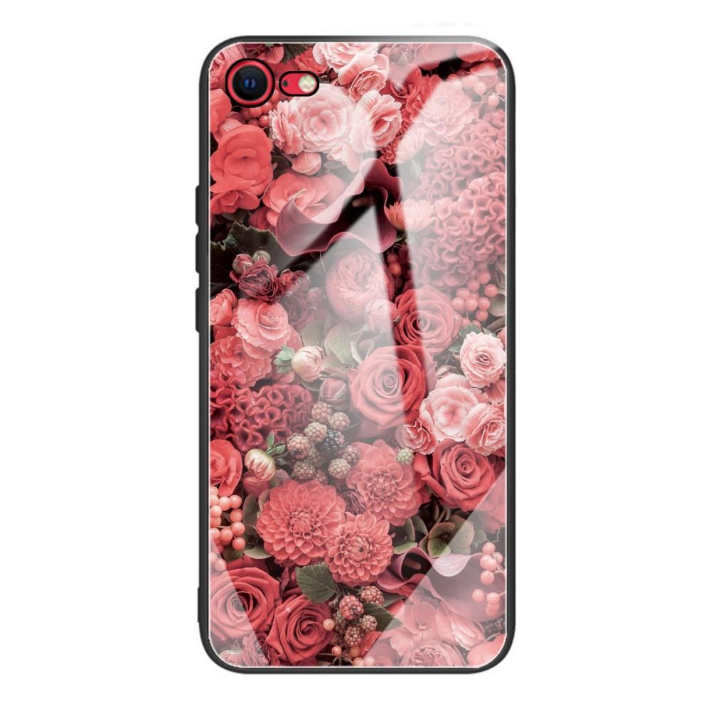 iPhone SE (2022) Tempered Glass Case Roses