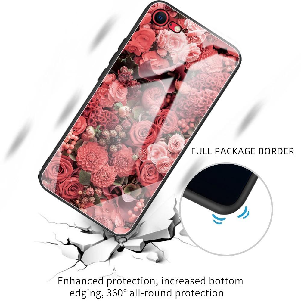 iPhone SE (2022) Tempered Glass Case Roses