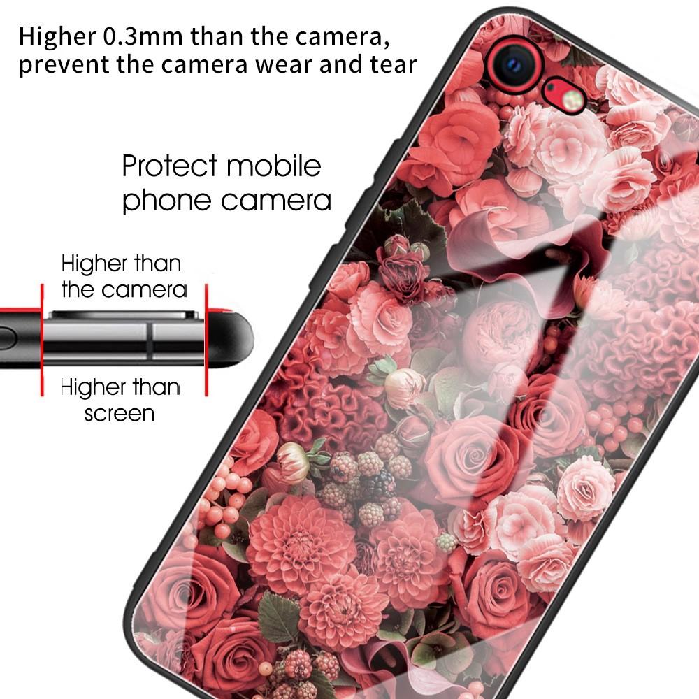 iPhone SE (2022) Tempered Glass Case Roses