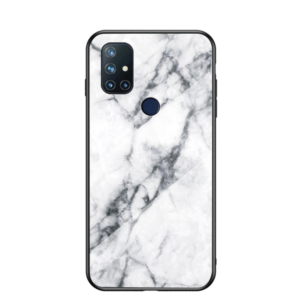 OnePlus Nord N10 5G Tempered Glass Case White Marble