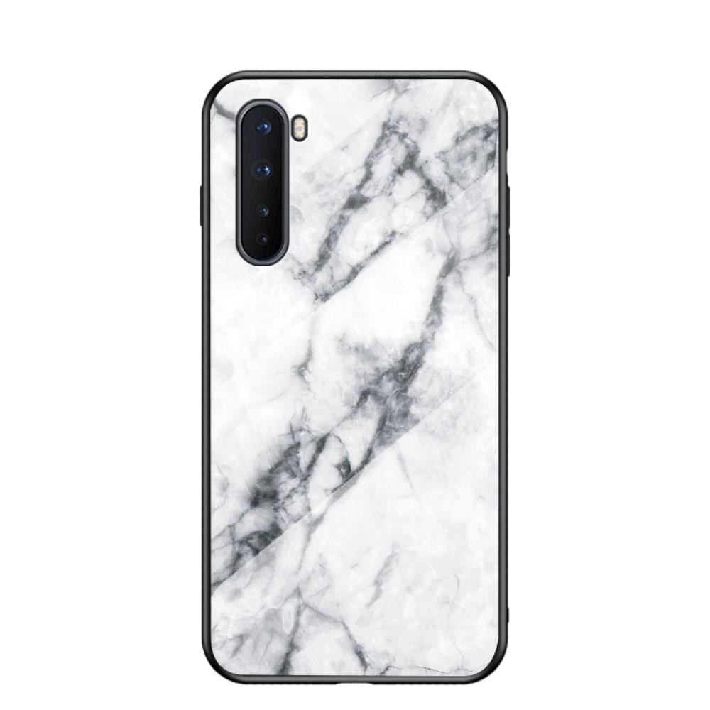 OnePlus Nord Tempered Glass Case White Marble