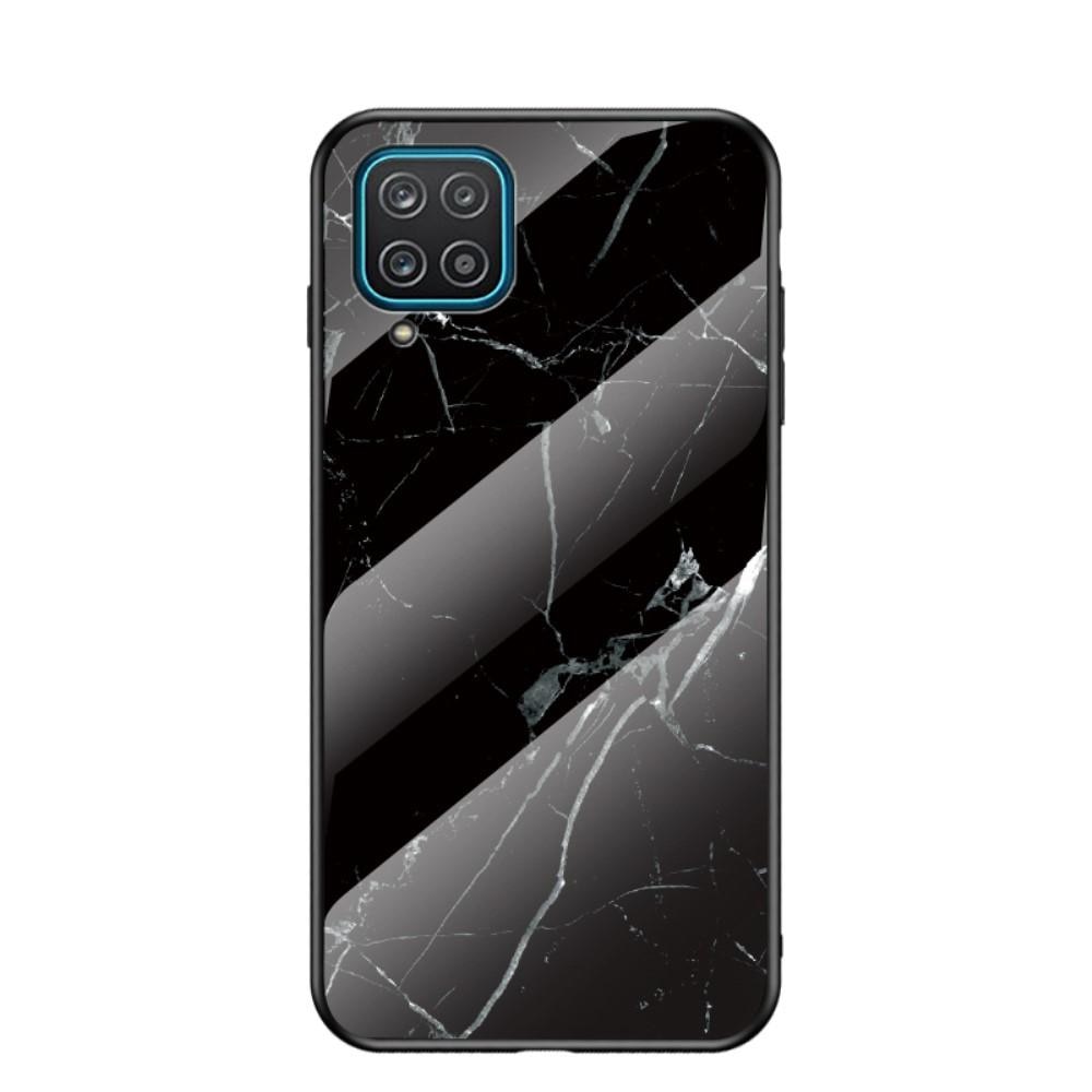 Samsung Galaxy A12 5G Tempered Glass Case Black Marble