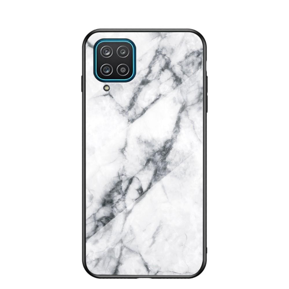 Samsung Galaxy A12 5G Tempered Glass Case White Marble