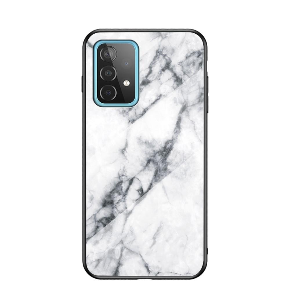Samsung Galaxy A52 5G Tempered Glass Case White Marble