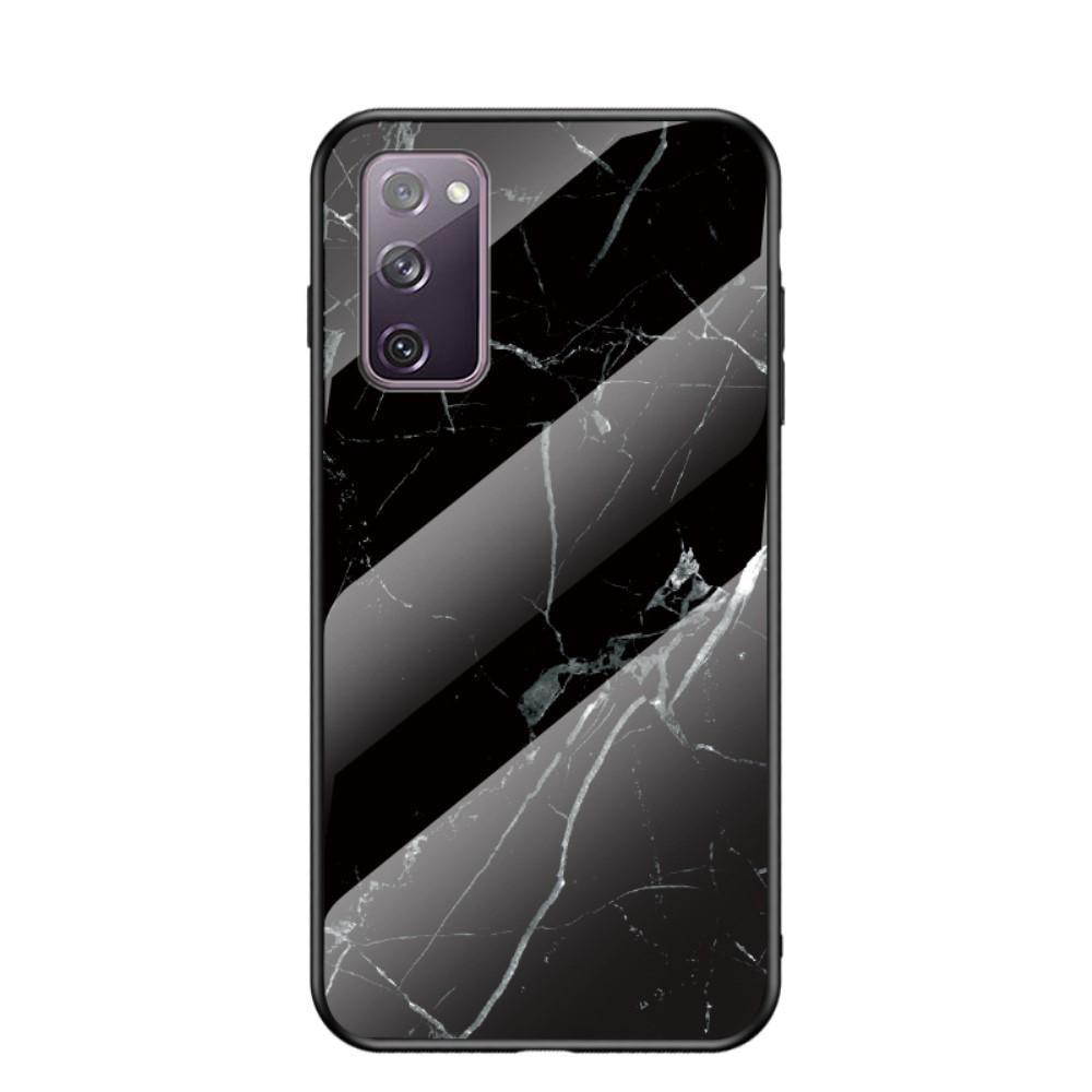 Samsung Galaxy S20 FE Tempered Glass Case Black Marble