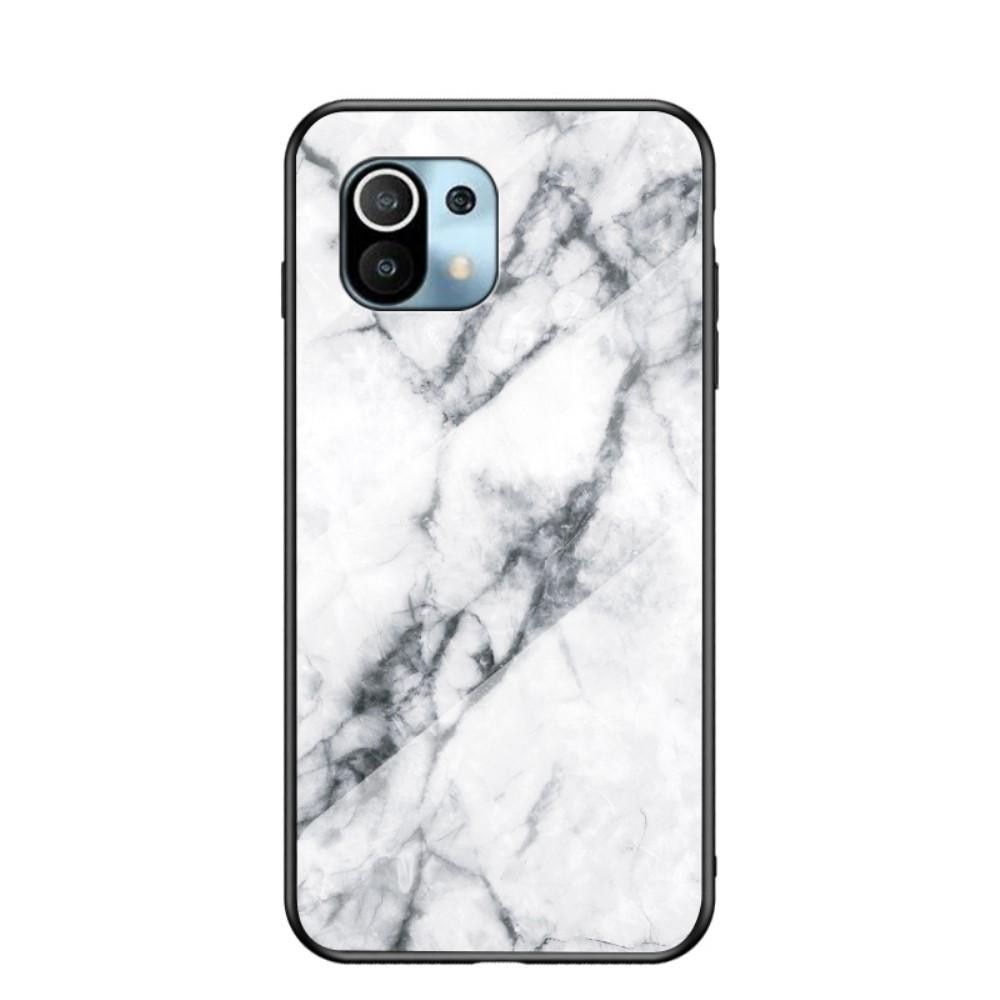 Xiaomi Mi 11 Tempered Glass Case White Marble