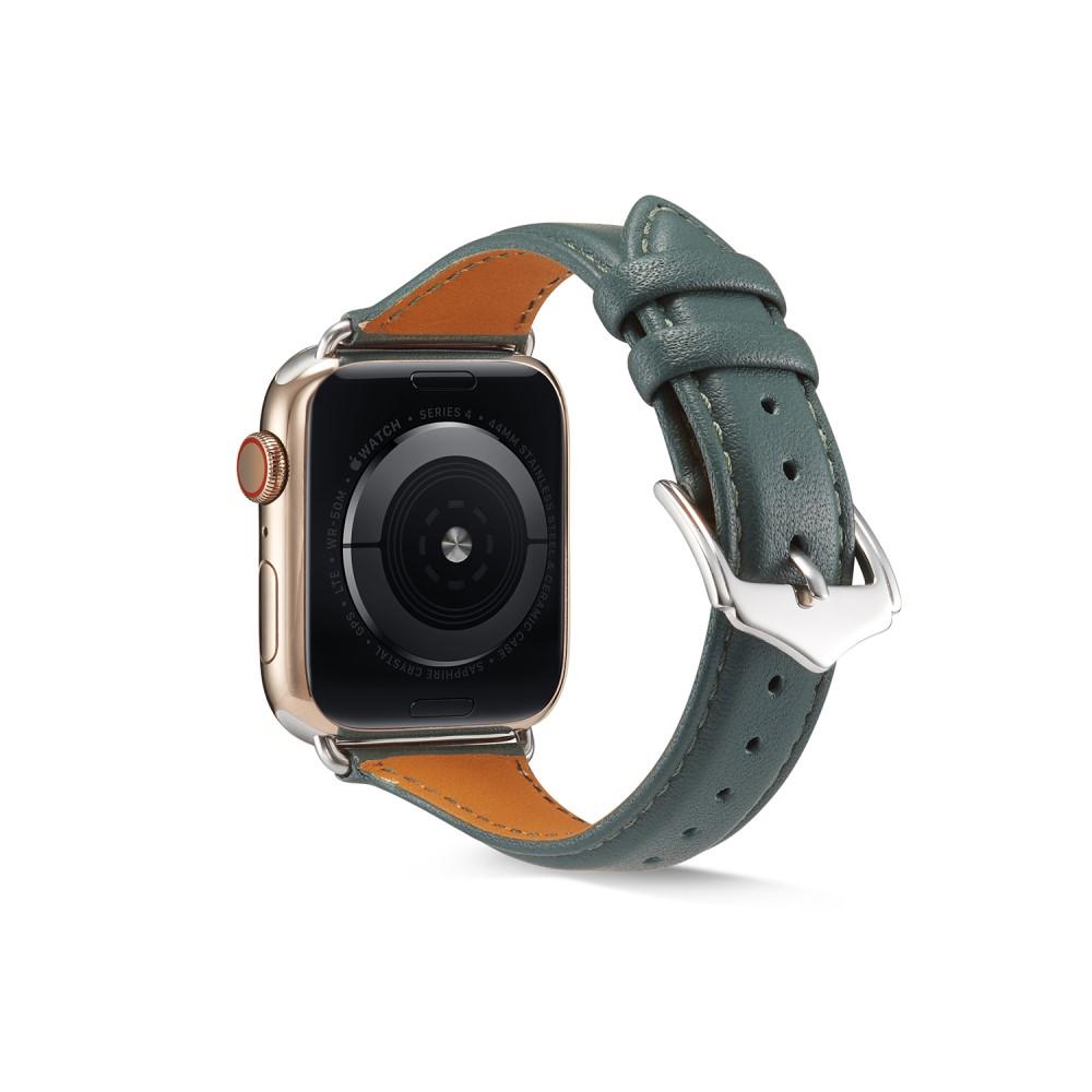 Apple Watch 41mm Series 7 Slim Leather Strap Green