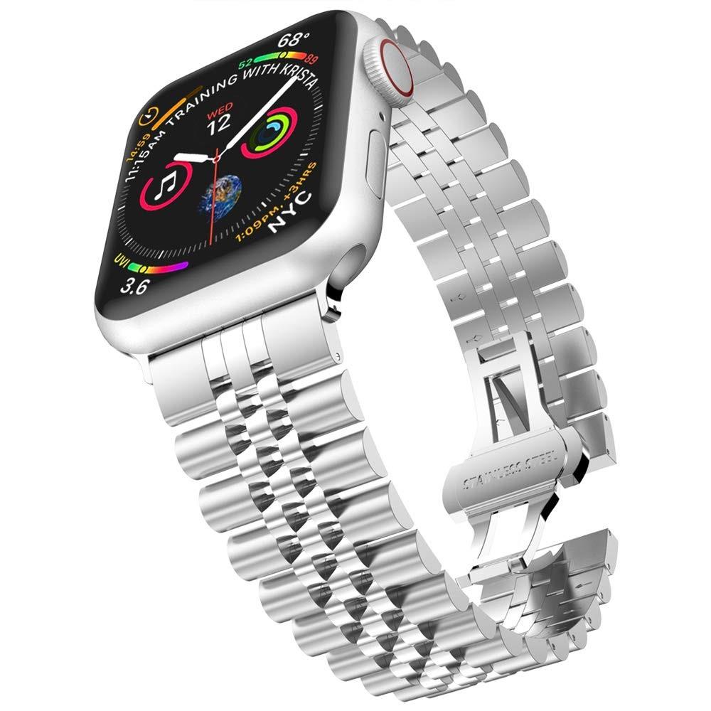 Apple Watch 45mm Series 9 Stainless Steel Bracelet Silver