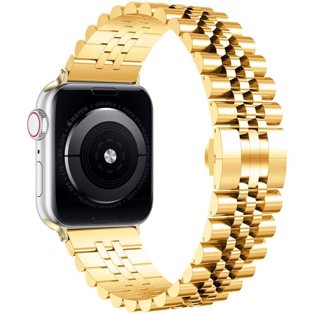 Apple Watch 45mm Series 7 Stainless Steel Bracelet Gold