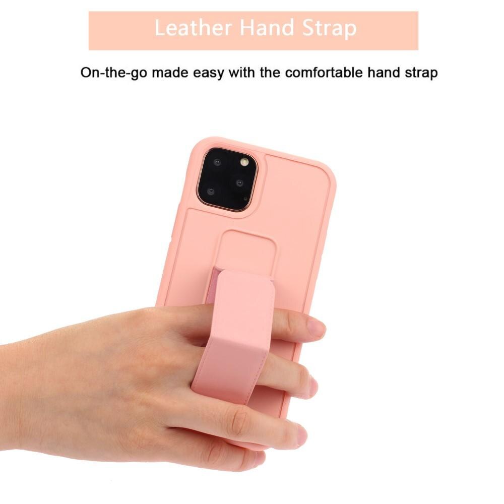 iPhone 11 Pro TPU Case with Hand Strap Pink