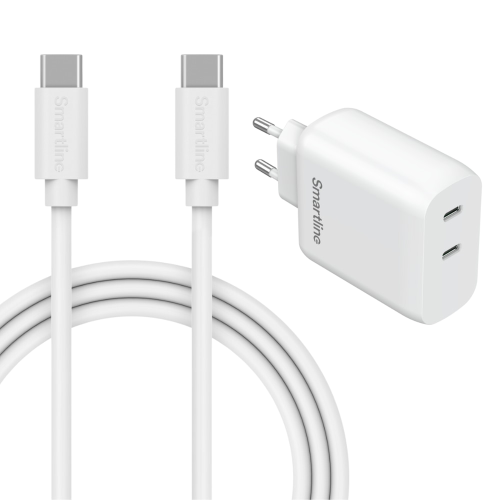 Premium Charger Xiaomi Redmi 14C - 2 meter Cable and Dual Wall Charger USB-C 35W