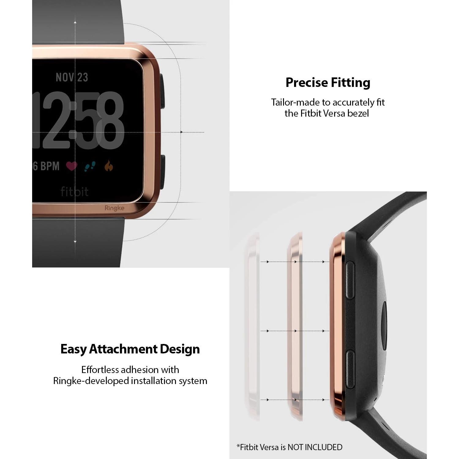 Fitbit Versa Bezel Styling Pink Gold