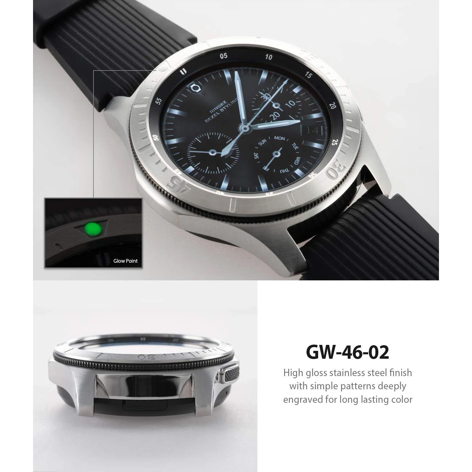 Samsung Galaxy Watch 46mm/Gear S3 Bezel Styling Silver
