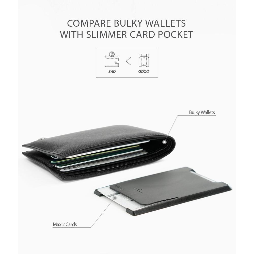 Universal  Slot Card Holder Black